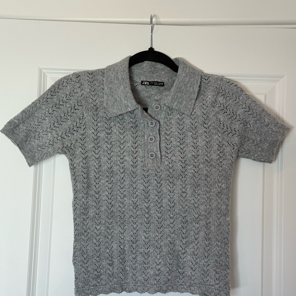 Zara Gray Knit Sweater